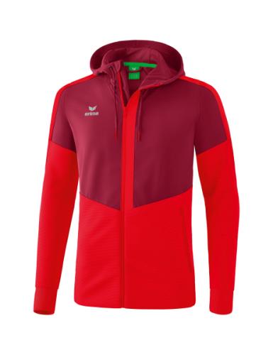 Erima Squad Trainingsjacke mit Kapuze - bordeaux/rot (Grösse: M) von Erima