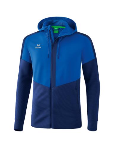 Erima Squad Trainingsjacke mit Kapuze - new royal/new navy (Grösse: M) von Erima