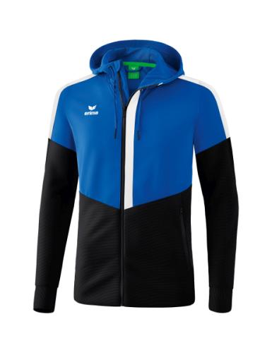 Erima Squad Trainingsjacke mit Kapuze - new royal/schwarz/weiß (Grösse: S) von Erima