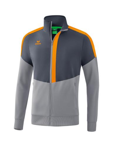 Erima Squad Worker Jacke - slate grey/monument grey/new orange (Grösse: L) von Erima