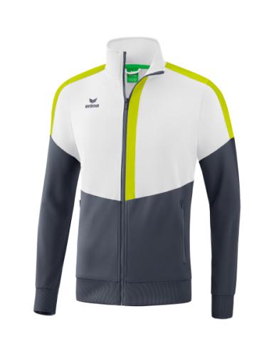 Erima Squad Worker Jacke - weiß/slate grey/bio lime (Grösse: M) von Erima