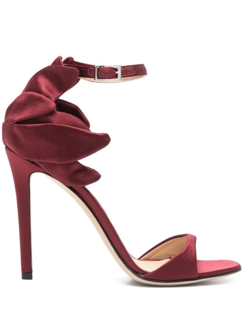 Ermanno Scervino 110mm satin sandals - Red von Ermanno Scervino