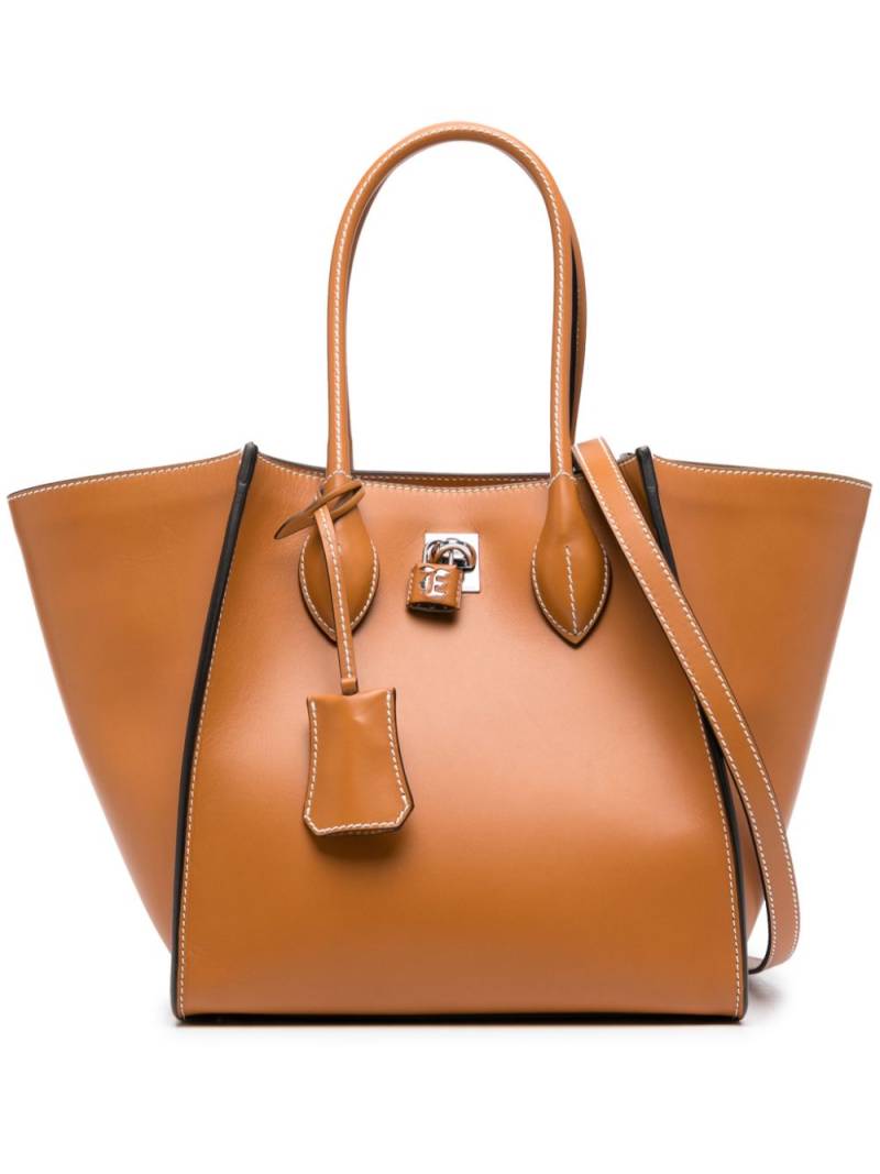 Ermanno Scervino Maggie leather tote bag - Brown von Ermanno Scervino