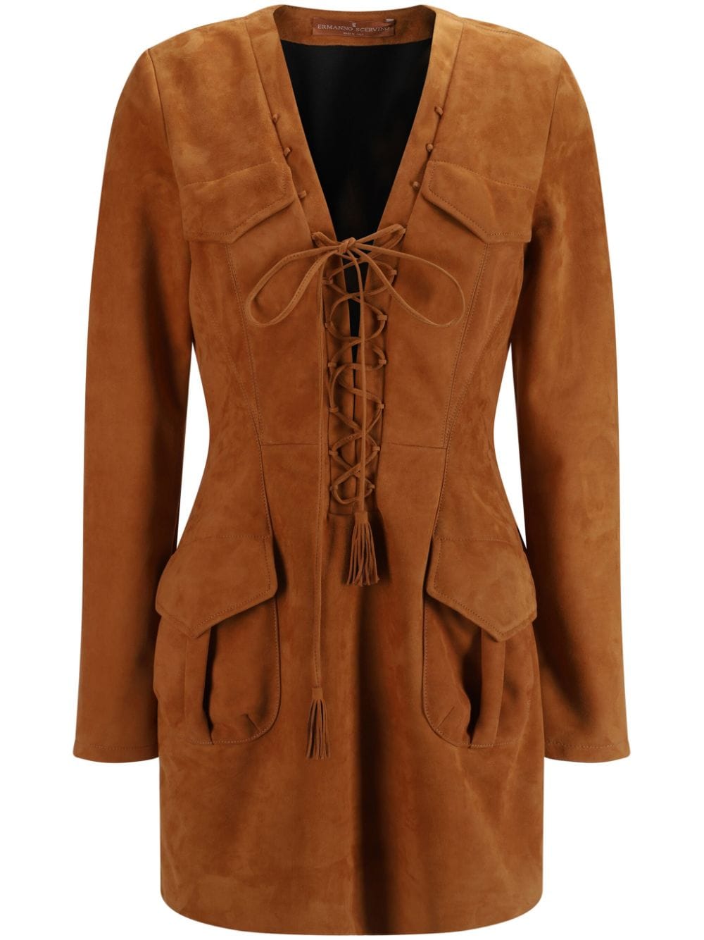 Ermanno Scervino Sahariana mini dress - Brown von Ermanno Scervino