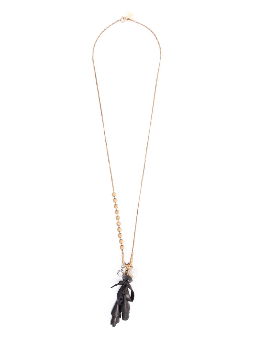 Ermanno Scervino bow and pearls necklace - Gold von Ermanno Scervino