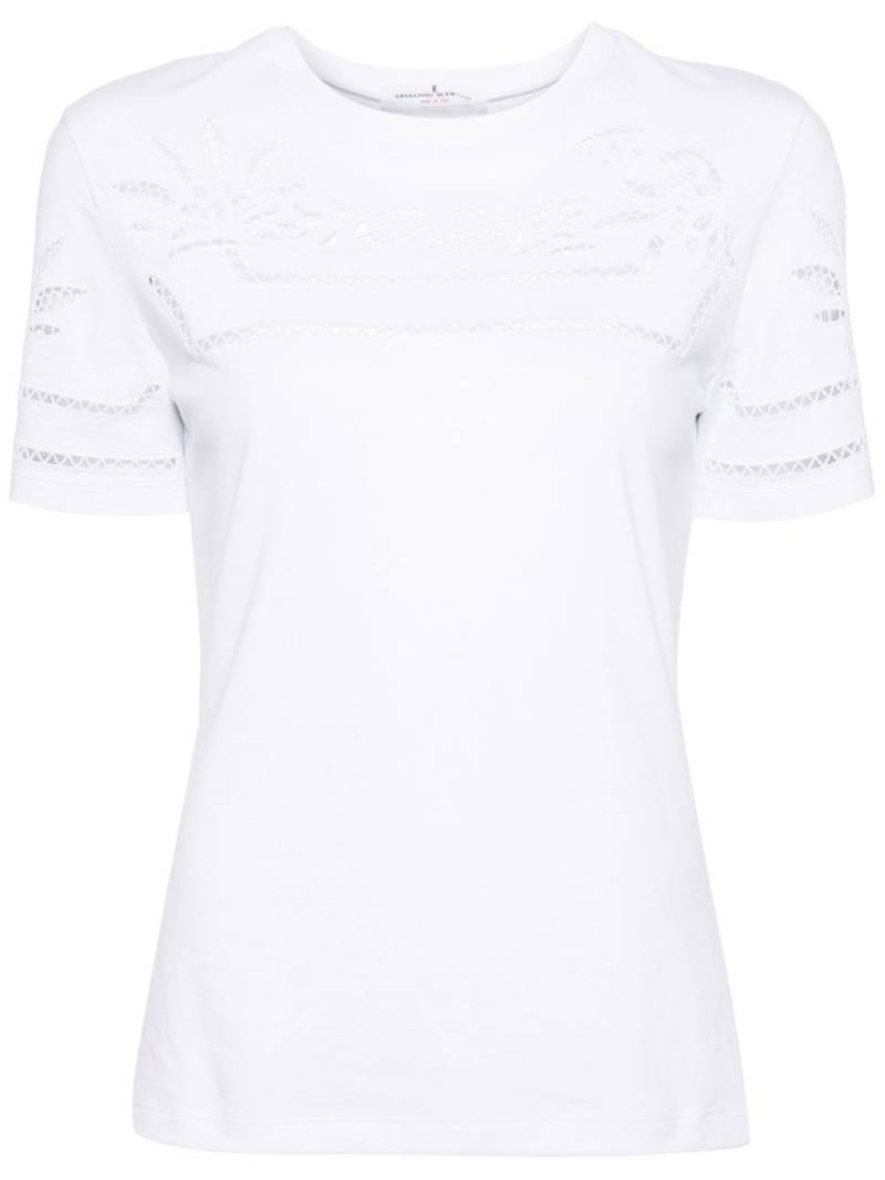 Ermanno Scervino broderie anglaise cotton T-shirt - White von Ermanno Scervino