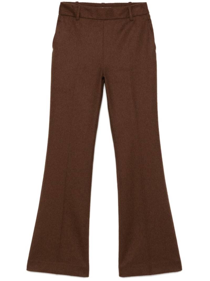 Ermanno Scervino brushed bootcut trousers - Brown von Ermanno Scervino