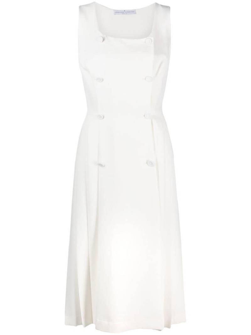 Ermanno Scervino button-detail shift dress - White von Ermanno Scervino