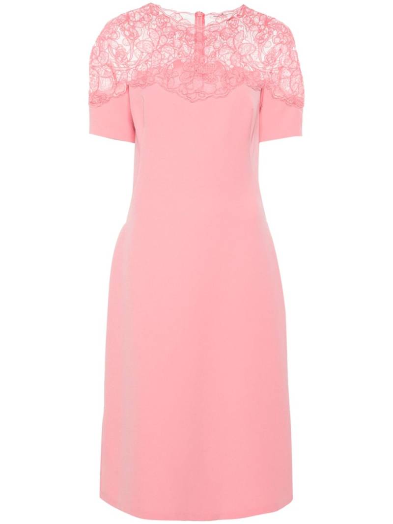 Ermanno Scervino corded-lace cady dress - Pink von Ermanno Scervino