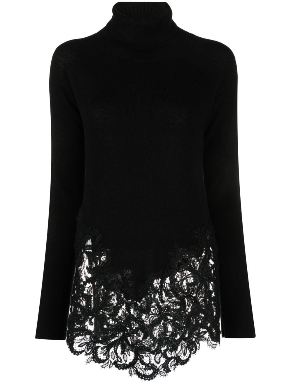 Ermanno Scervino corded-lace cashmere jumper - Black von Ermanno Scervino