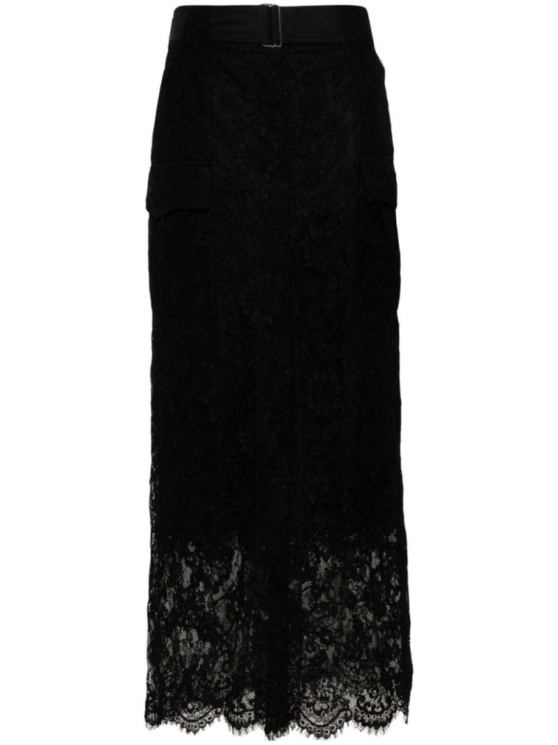 Ermanno Scervino corded-lace maxi skirt - Black von Ermanno Scervino