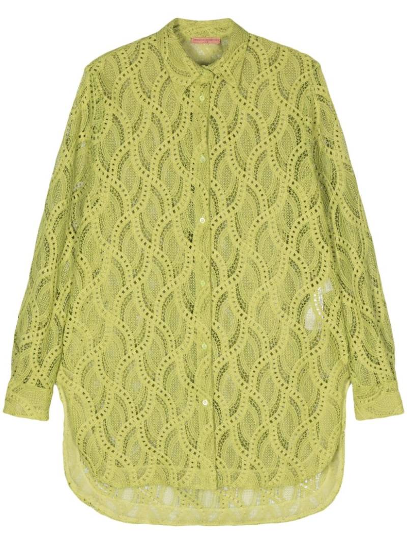 Ermanno Scervino corded-lace shirt - Green von Ermanno Scervino