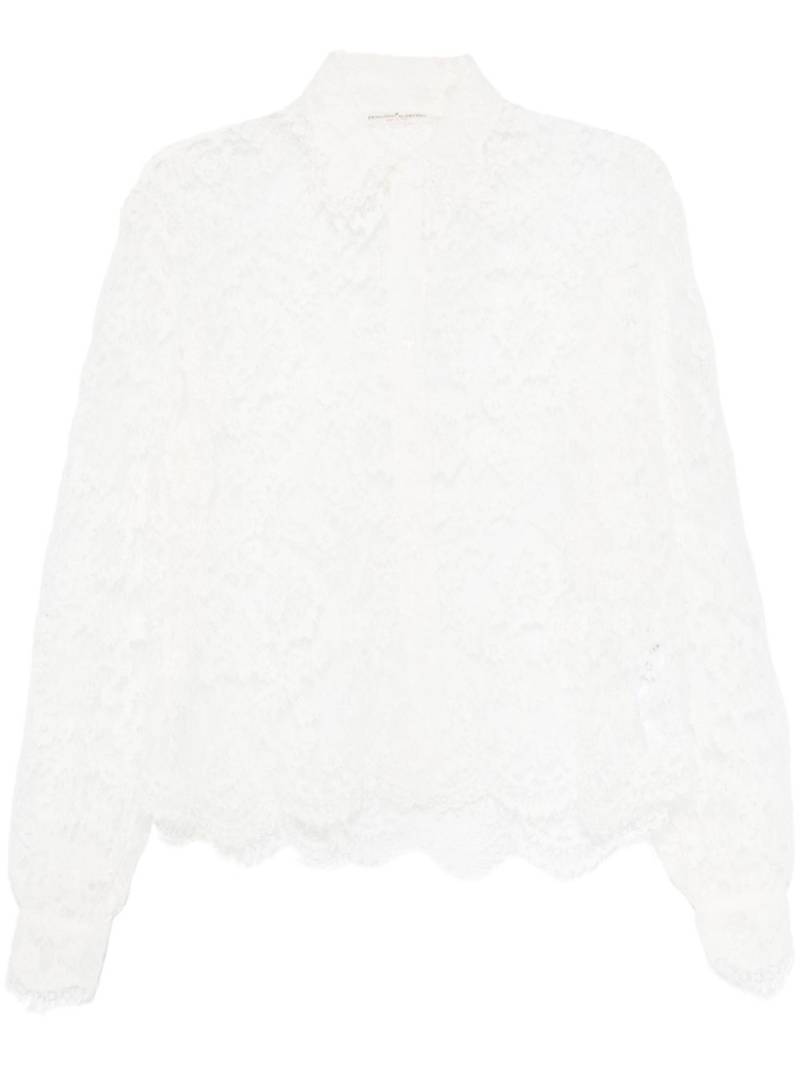 Ermanno Scervino corded-lace shirt - White von Ermanno Scervino