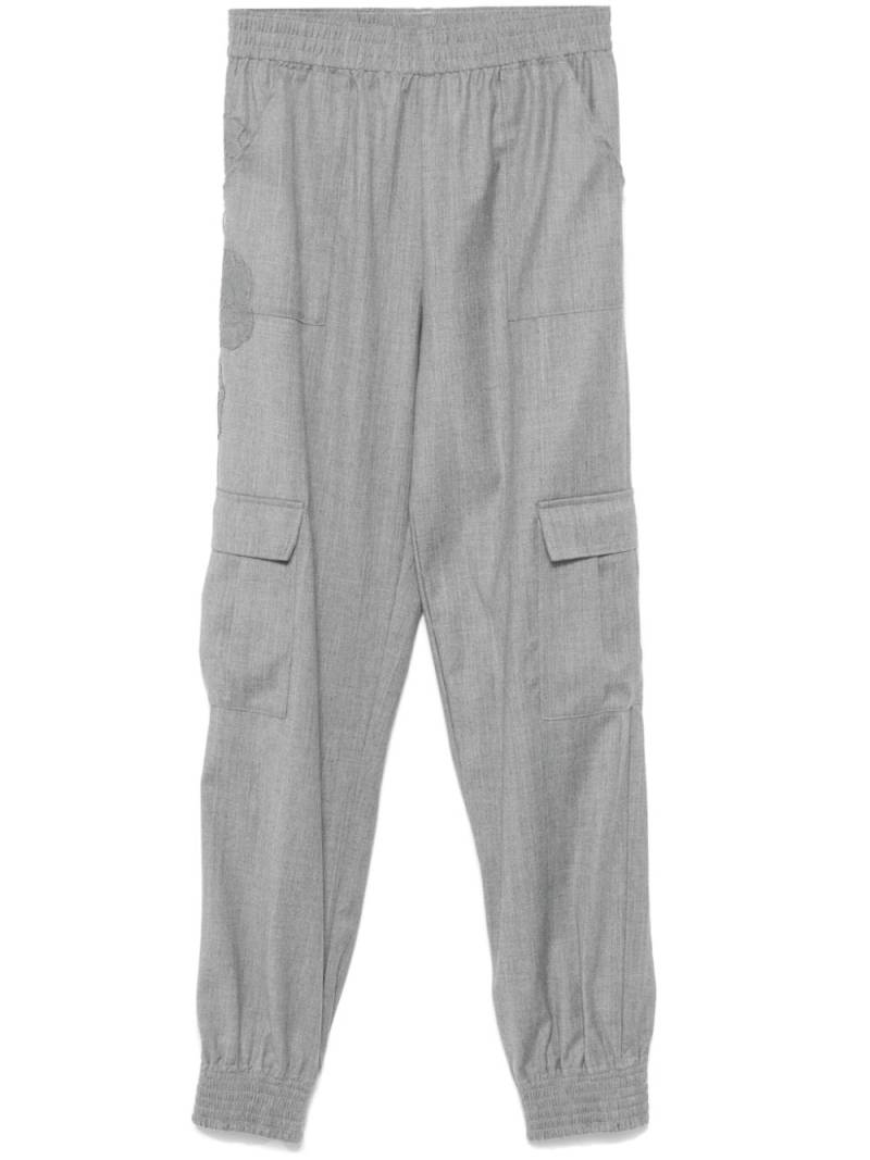 Ermanno Scervino corded-lace trousers - Grey von Ermanno Scervino