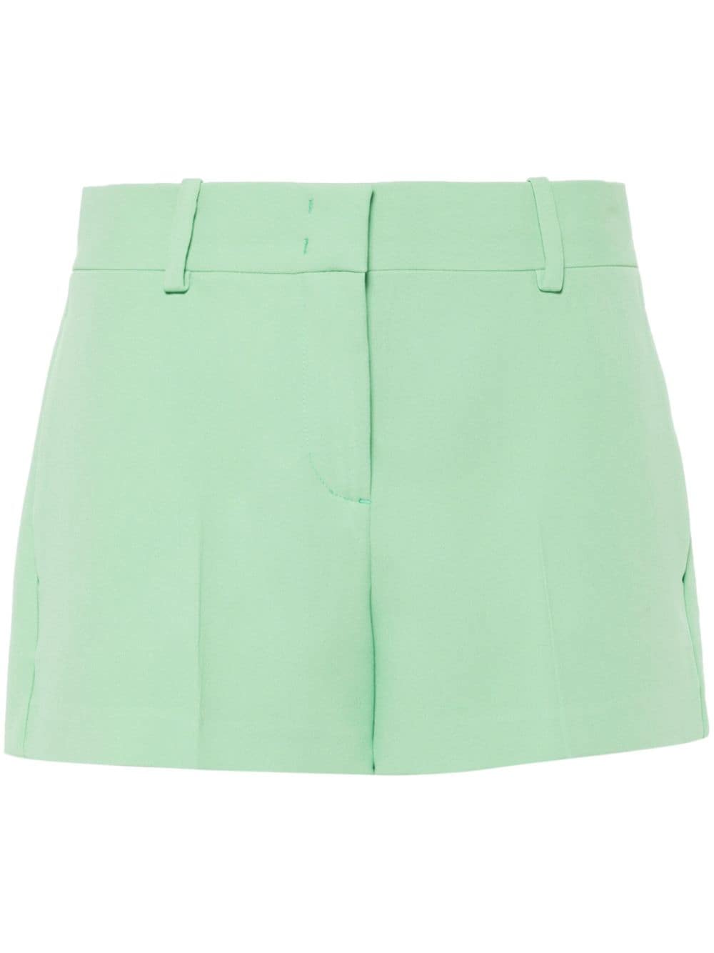 Ermanno Scervino crepe high-waist shorts - Green von Ermanno Scervino