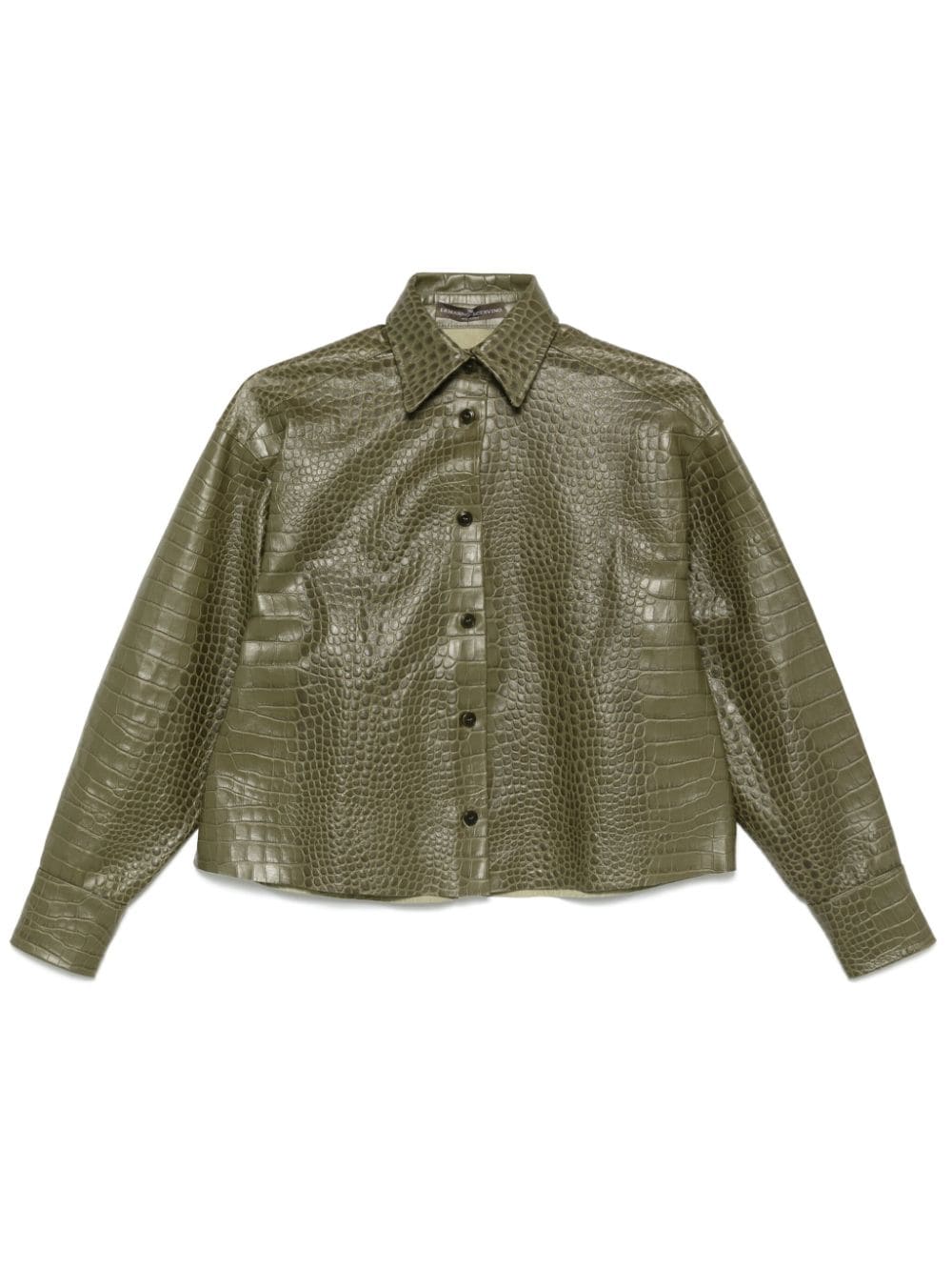 Ermanno Scervino crocodile-effect shirt - Green von Ermanno Scervino