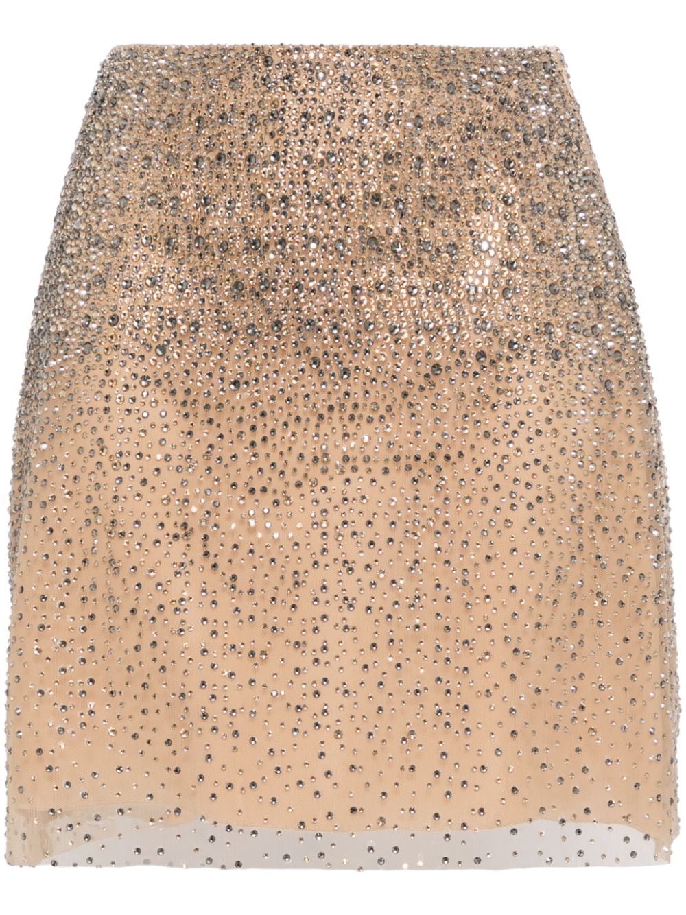 Ermanno Scervino crystal-embellished mini skirt - Neutrals von Ermanno Scervino