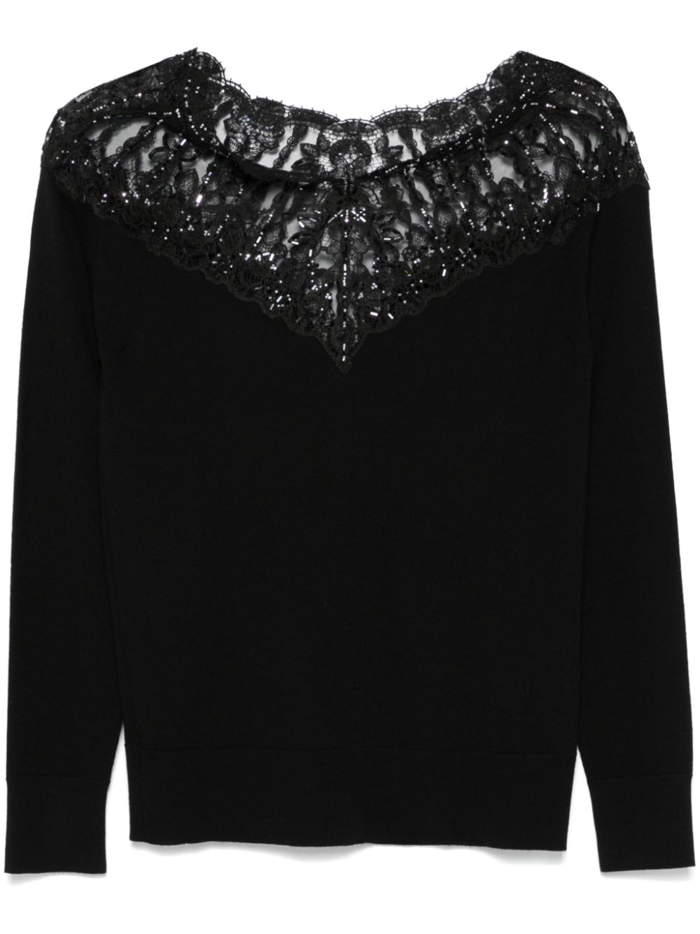 Ermanno Scervino crystal-embellished sweater - Black von Ermanno Scervino