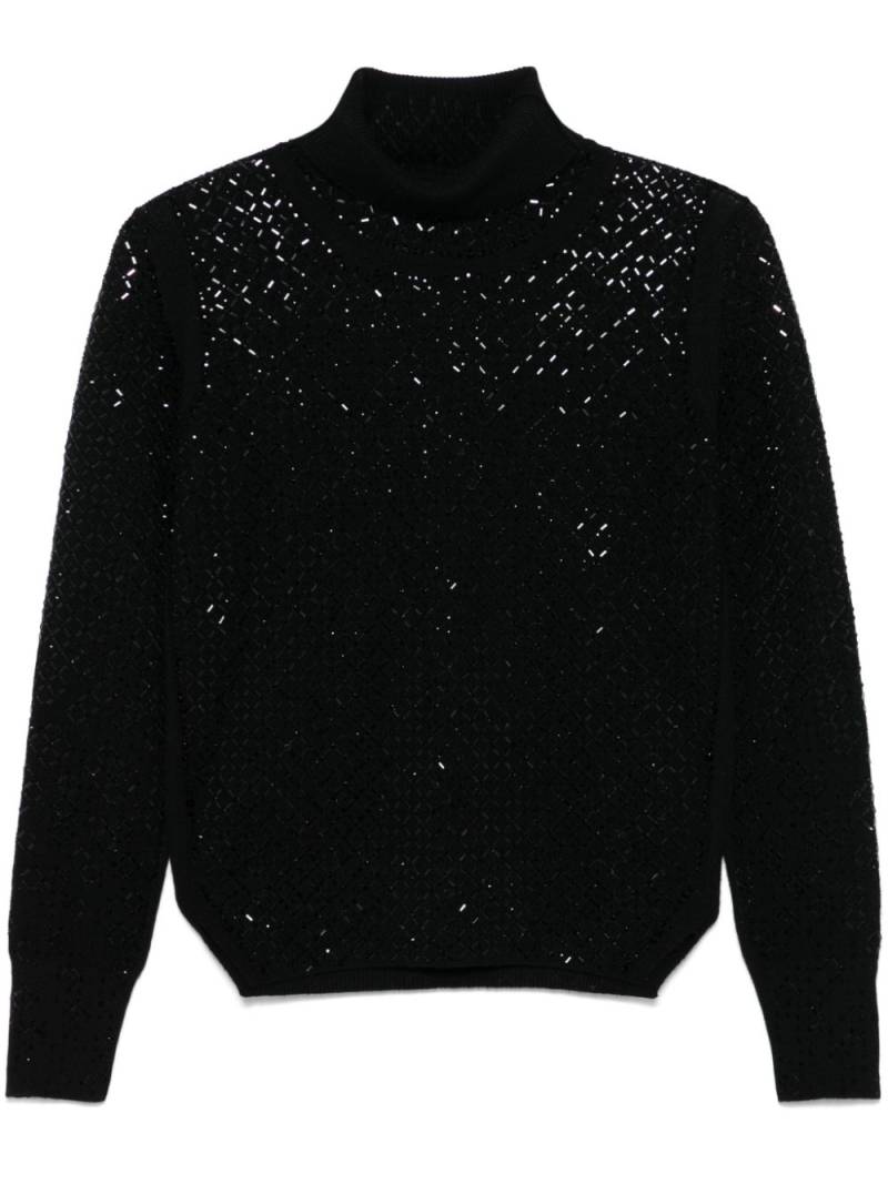 Ermanno Scervino crystal-embellished sweater - Black von Ermanno Scervino