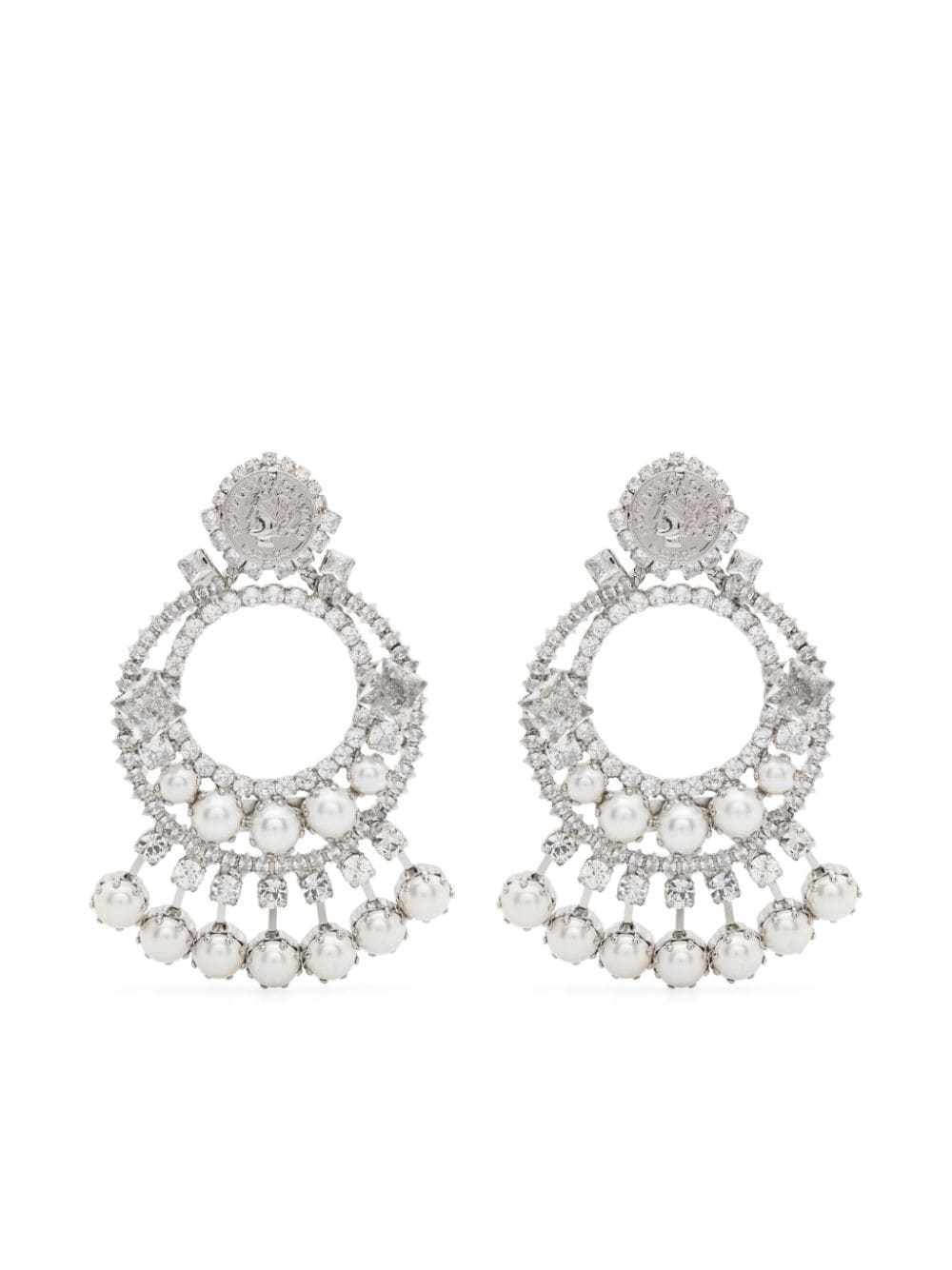 Ermanno Scervino drop-design earrings - Silver von Ermanno Scervino