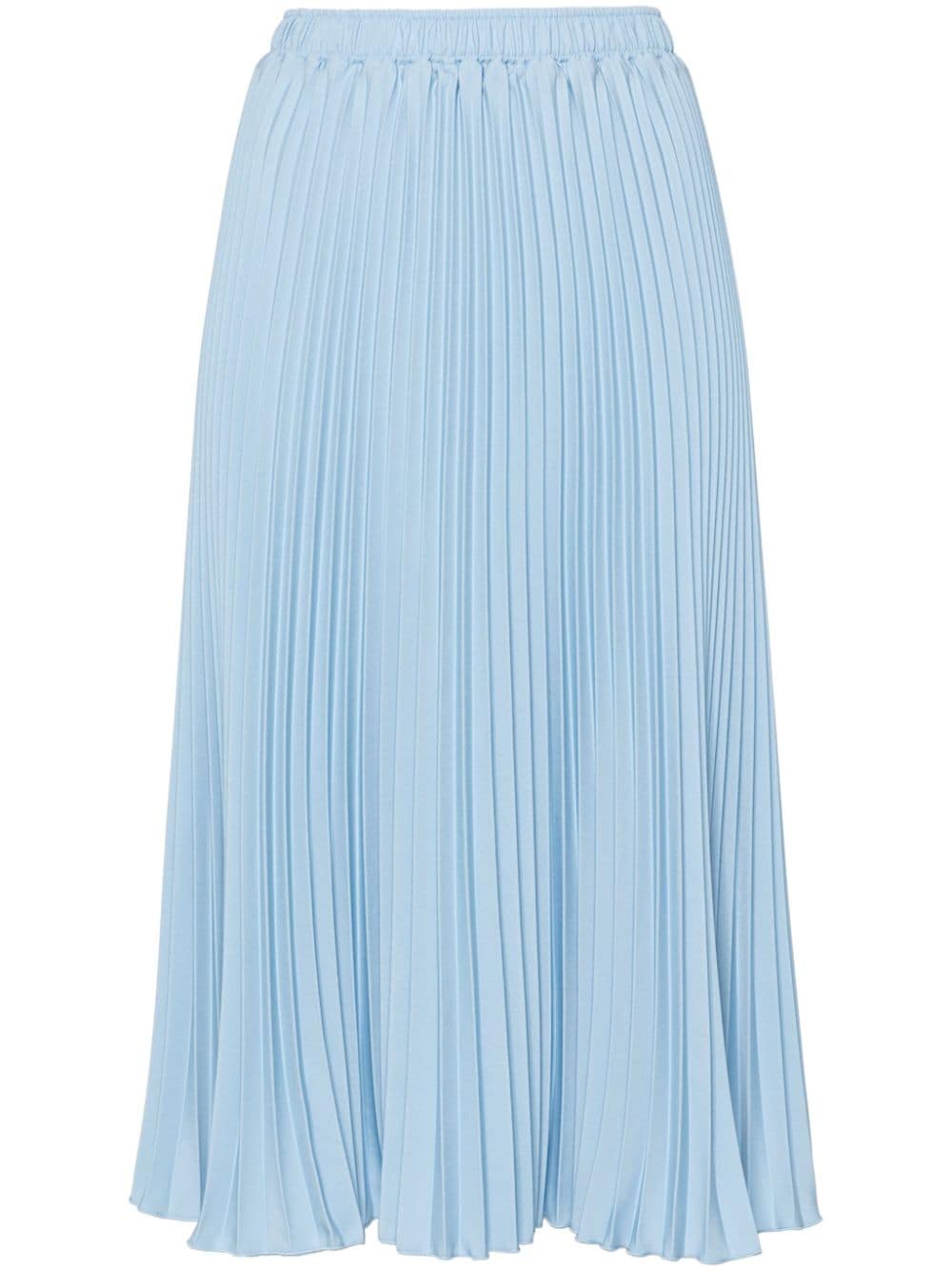 Ermanno Scervino elasticated-waist pleated skirt - Blue von Ermanno Scervino