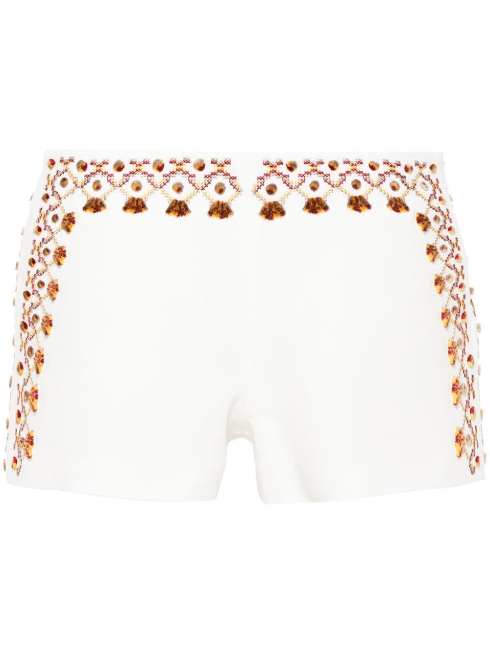 Ermanno Scervino embroidered-detail mini shorts - White von Ermanno Scervino