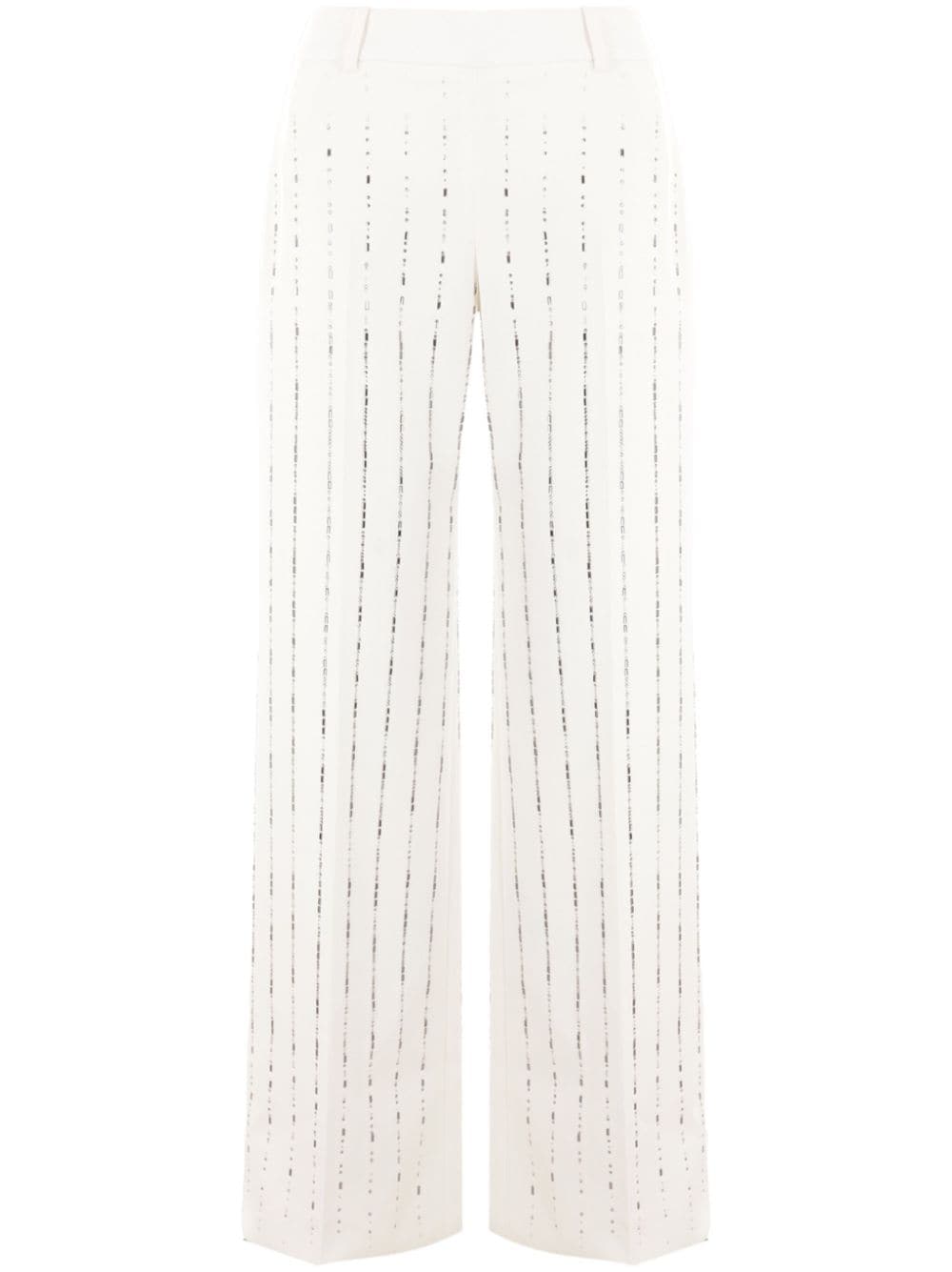 Ermanno Scervino embroidered detailing trousers - White von Ermanno Scervino