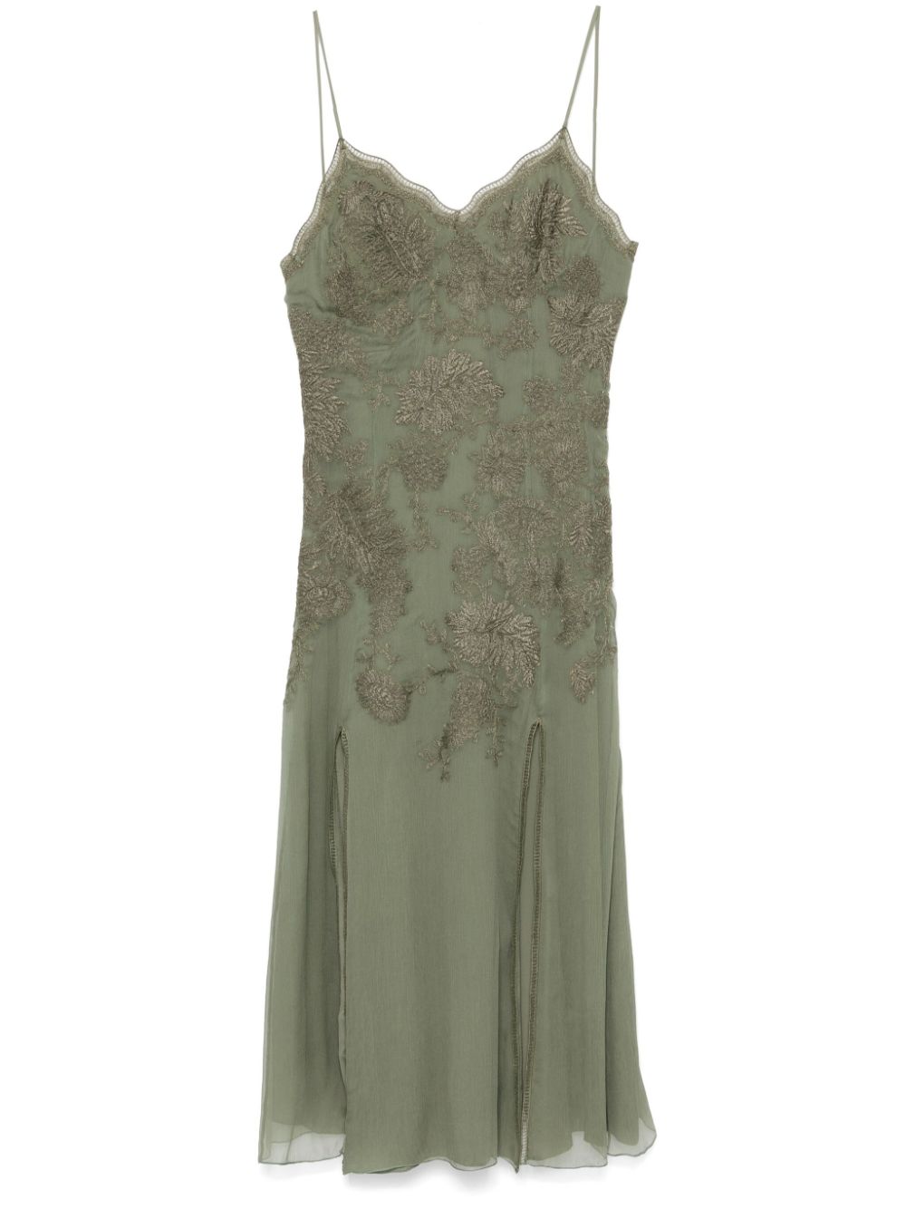 Ermanno Scervino embroidered midi dress - Green von Ermanno Scervino