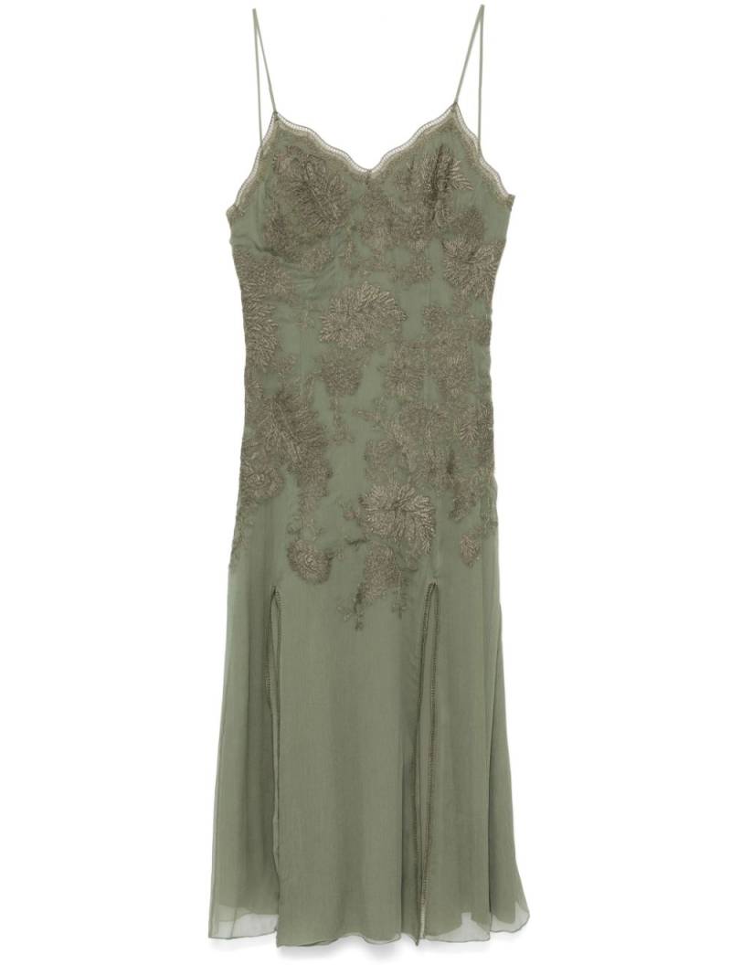 Ermanno Scervino embroidered midi dress - Green von Ermanno Scervino