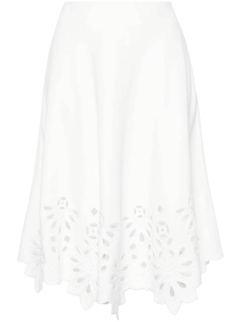 Ermanno Scervino embroidered midi skirt - White von Ermanno Scervino