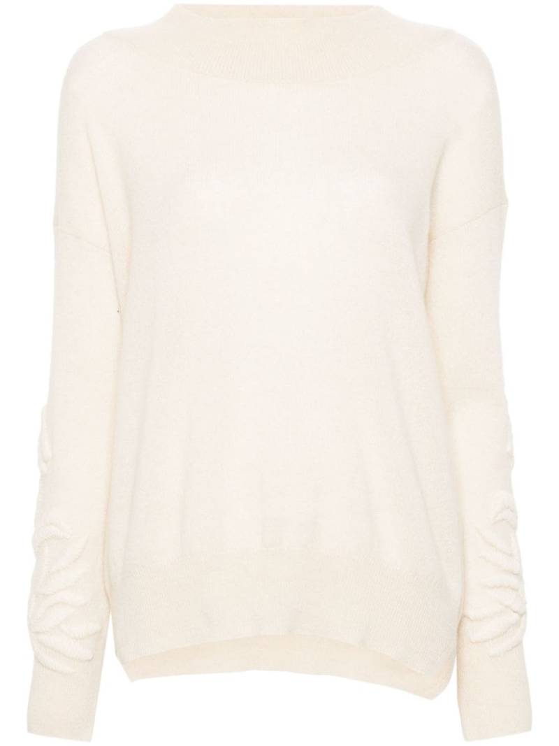 Ermanno Scervino embroidered-motif sweater - White von Ermanno Scervino