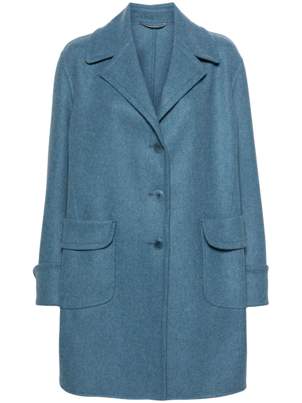 Ermanno Scervino felted coat - Blue von Ermanno Scervino