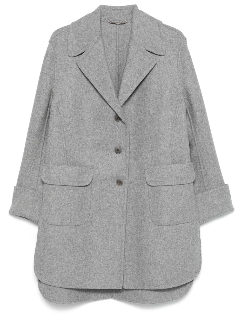 Ermanno Scervino felted coat - Grey von Ermanno Scervino