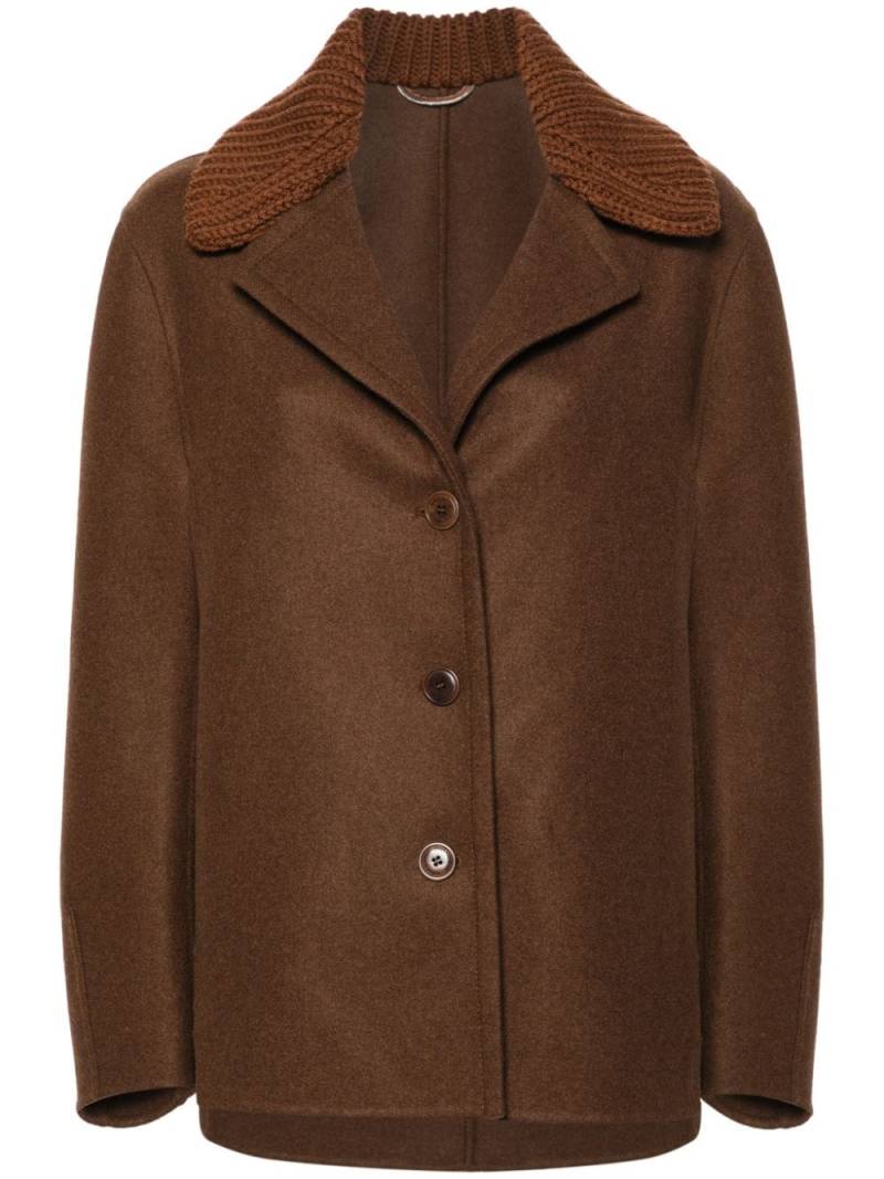 Ermanno Scervino felted jacket - Brown von Ermanno Scervino