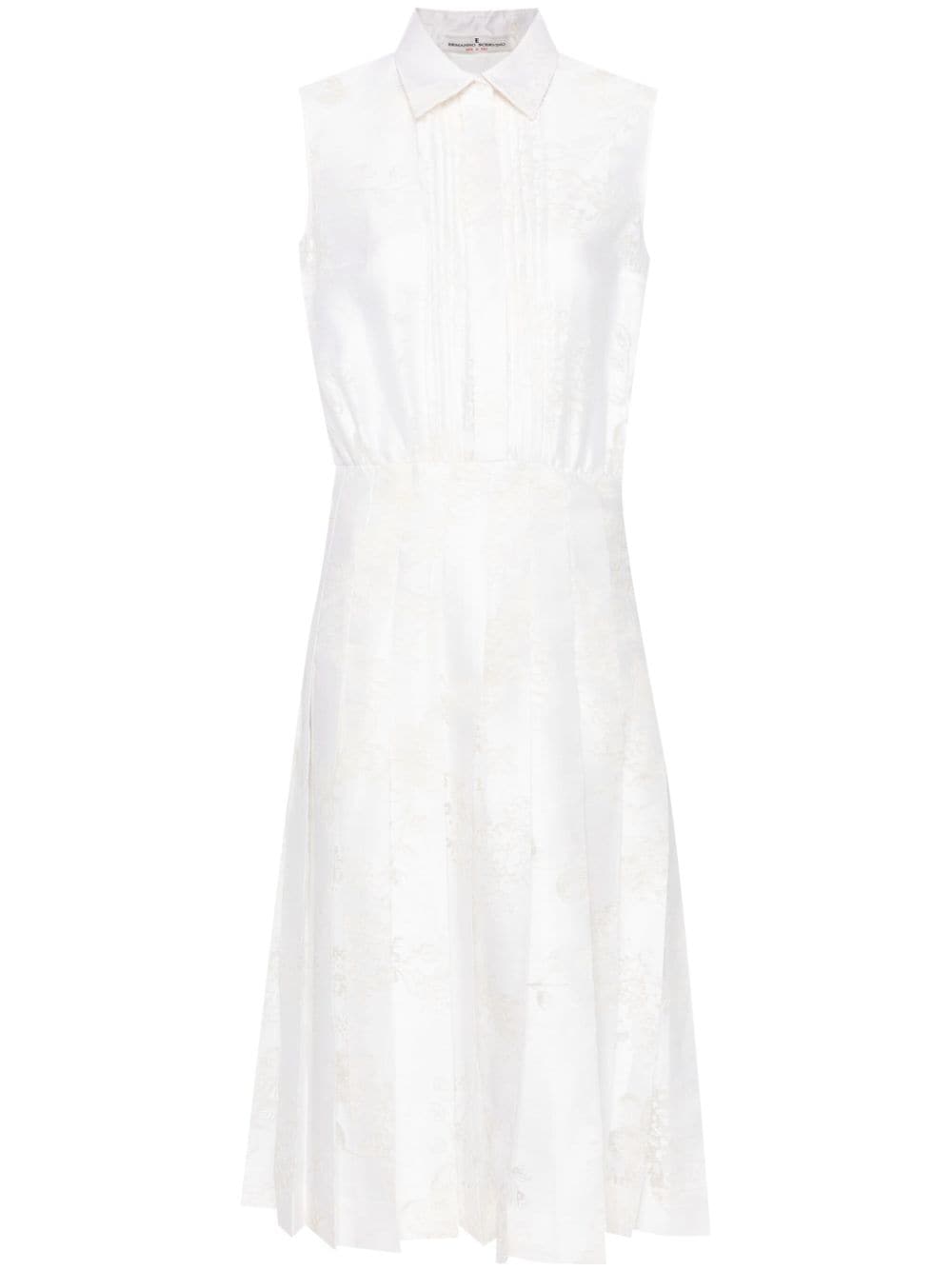 Ermanno Scervino fil-coupé plated dress - White von Ermanno Scervino