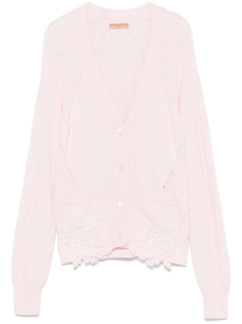 Ermanno Scervino floral-embroidered cardigan - Pink von Ermanno Scervino