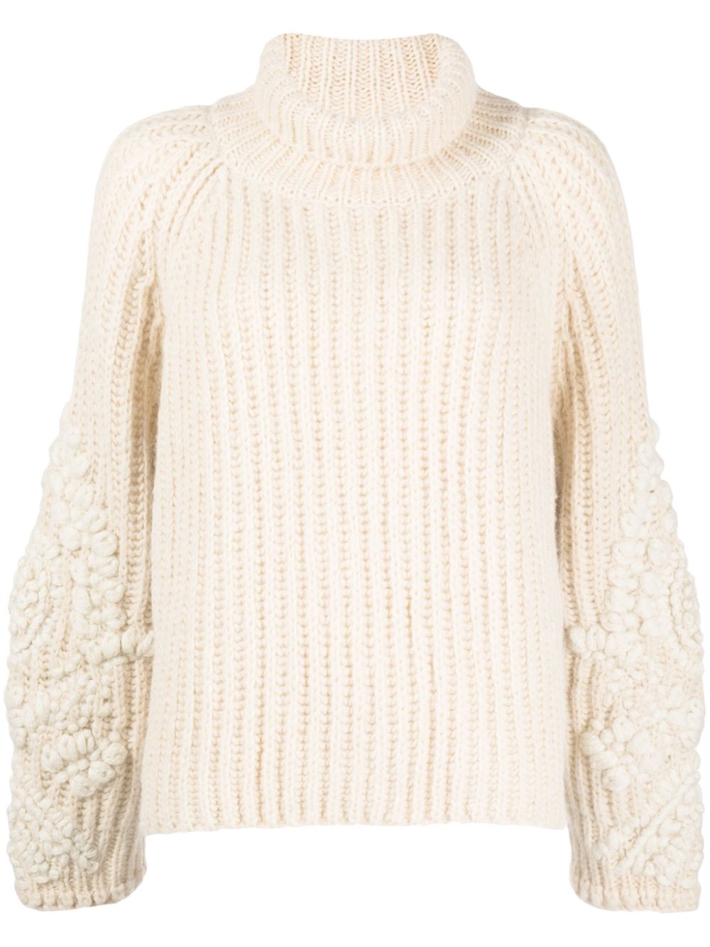 Ermanno Scervino floral-embroidered knitted jumper - White von Ermanno Scervino