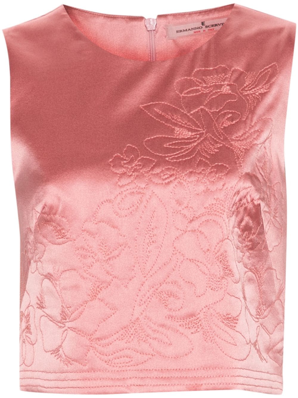 Ermanno Scervino floral-embroidered top - Pink von Ermanno Scervino