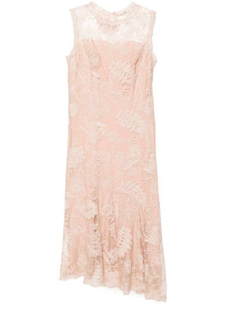 Ermanno Scervino floral-lace midi dress - Pink von Ermanno Scervino