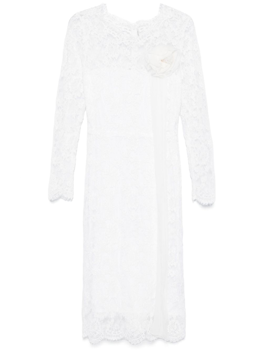 Ermanno Scervino floral-lace midi dress - White von Ermanno Scervino