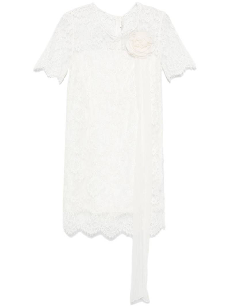 Ermanno Scervino floral-lace mini dress - White von Ermanno Scervino