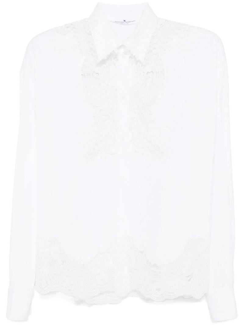 Ermanno Scervino floral-lace shirt - White von Ermanno Scervino