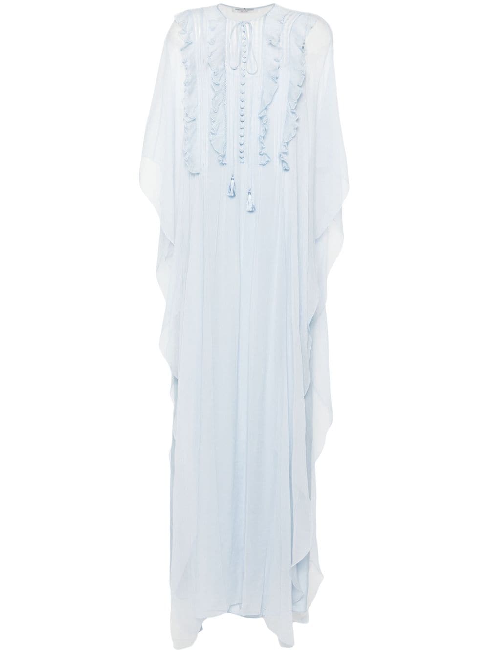 Ermanno Scervino georgette sheer maxi dress - Blue von Ermanno Scervino