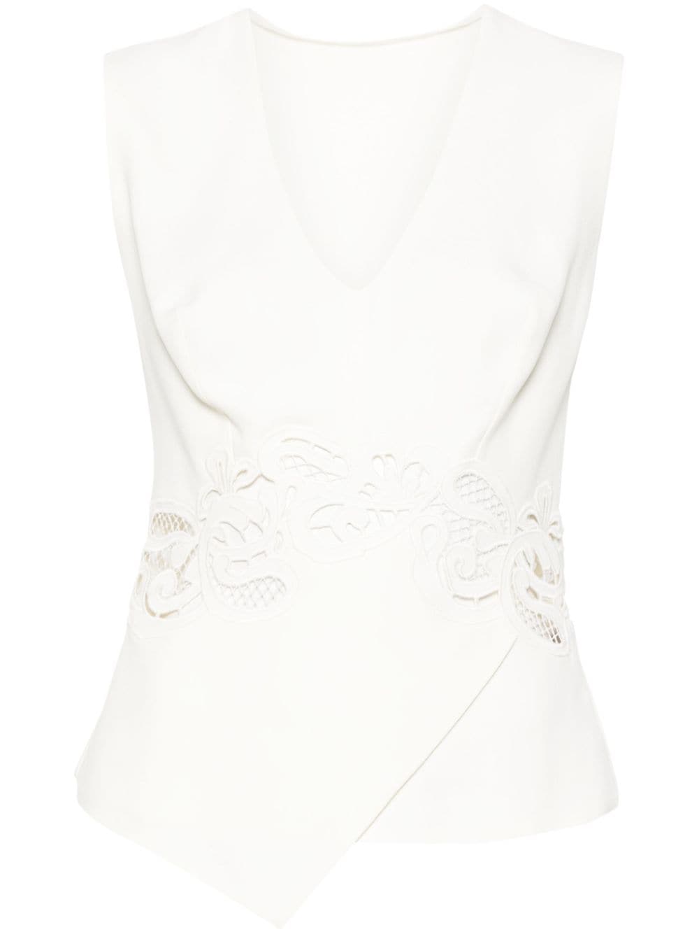 Ermanno Scervino guipure lace blouse - White von Ermanno Scervino