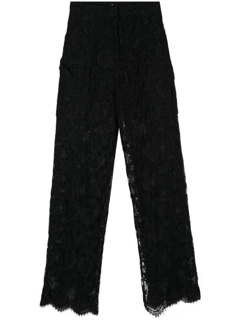 Ermanno Scervino guipure lace trousers - Black von Ermanno Scervino