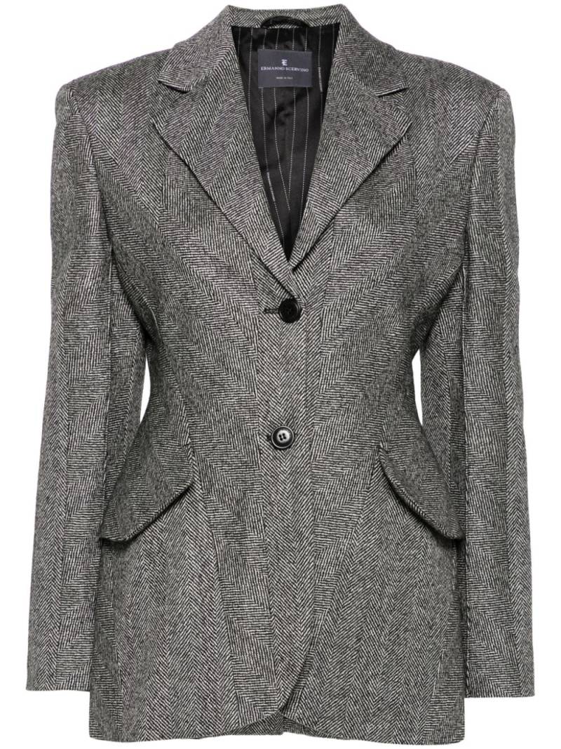 Ermanno Scervino herringbone blazer - Black von Ermanno Scervino