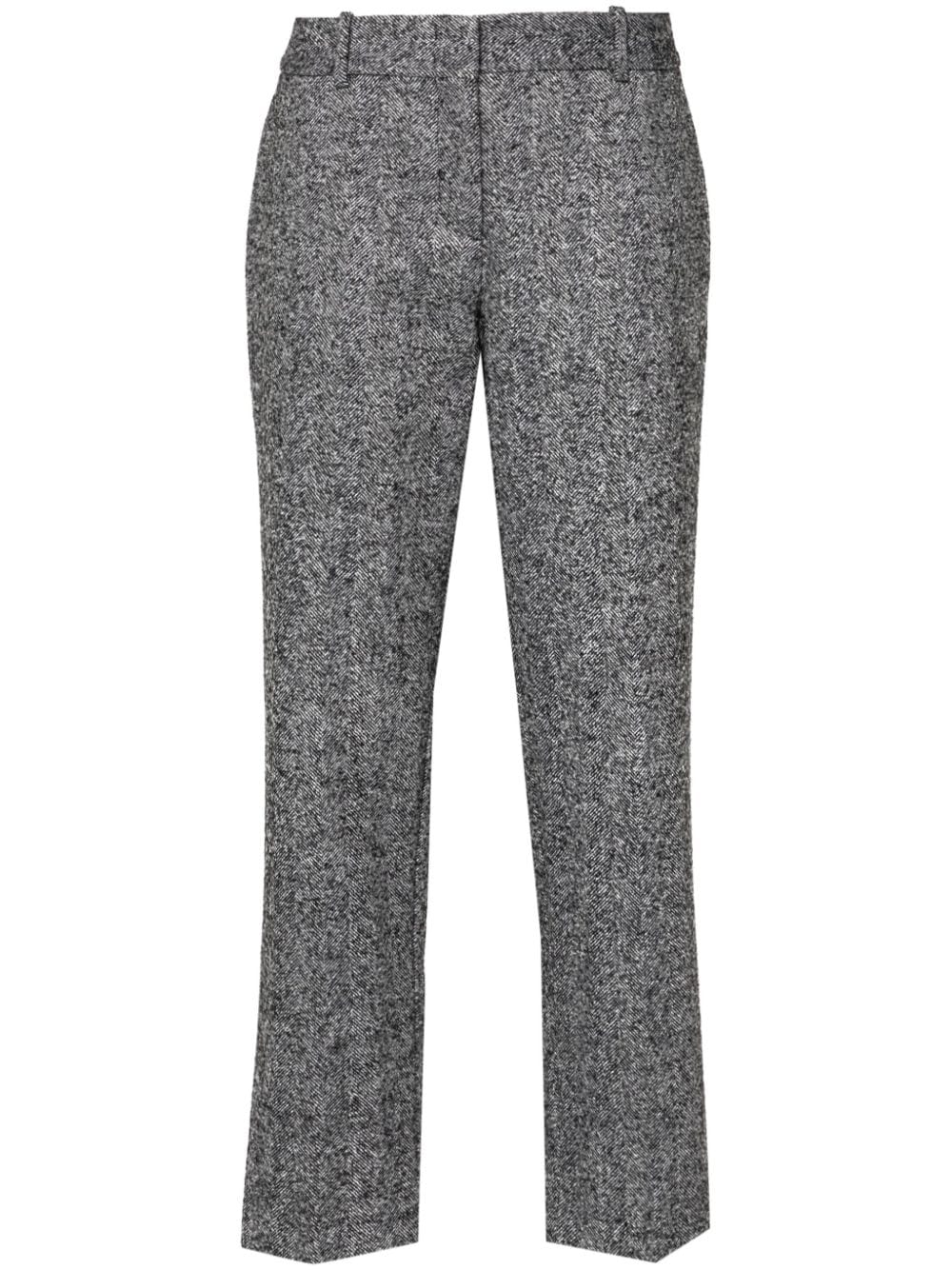 Ermanno Scervino herringbone trousers - Black von Ermanno Scervino