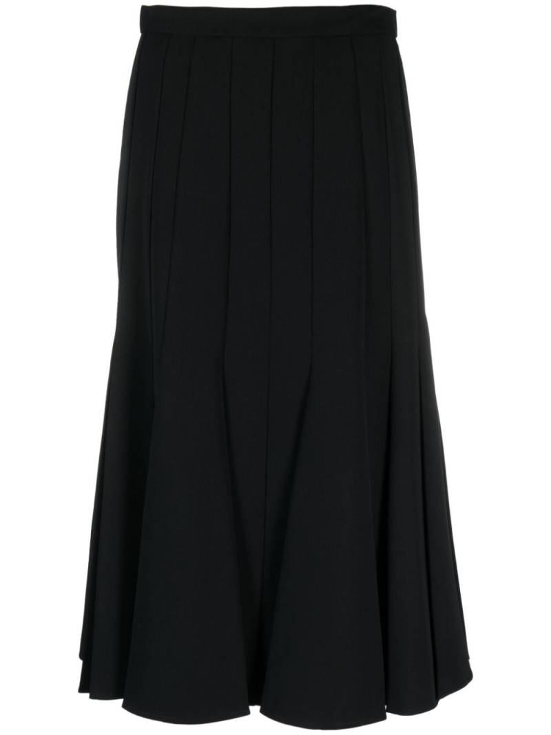 Ermanno Scervino high-waisted pleated midi skirt - Black von Ermanno Scervino