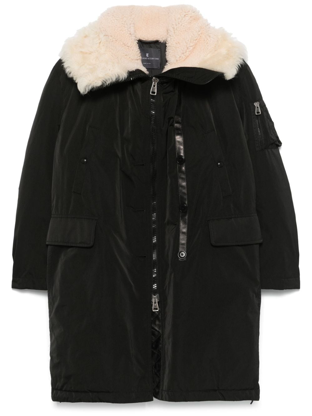 Ermanno Scervino hooded coat - Black von Ermanno Scervino