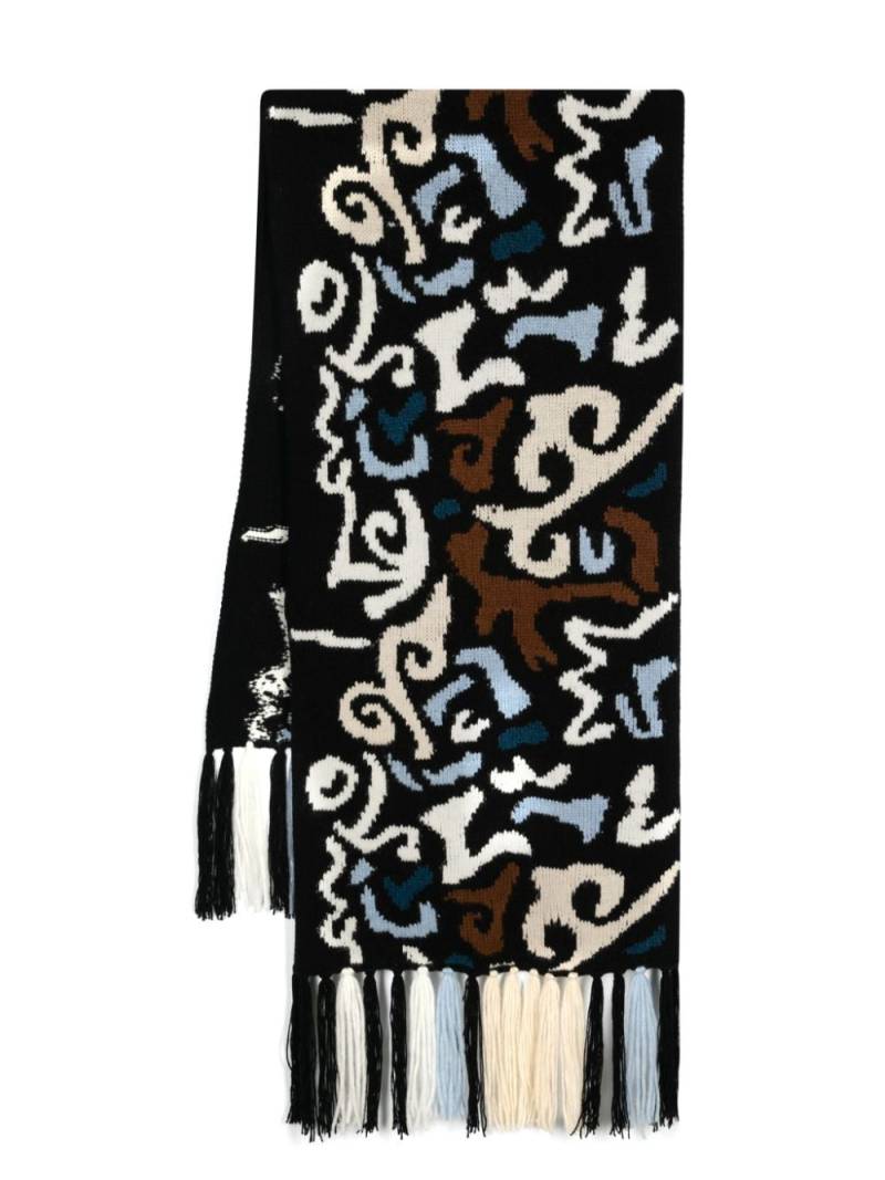 Ermanno Scervino jacquard scarf - Black von Ermanno Scervino